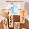 8 Pcs Vintage Wooden Rubber Stamps for Crafting Plant Stamps Flower Stamps Floral Stamps Decorative Stamps Set